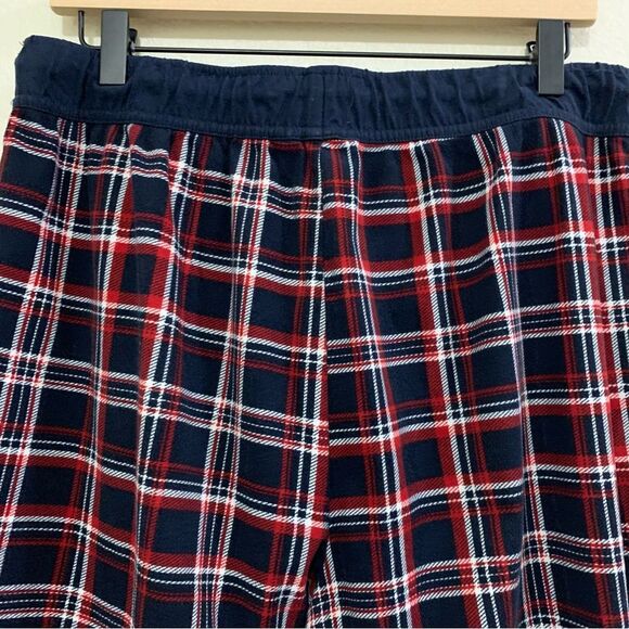 Nautica Flannel Pajama Pants Men’s M Red White Blue Plaid Pockets. - Picture 4 of 13